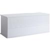 MB Muebles Bonitos, Baule Contenitore Ariel, Melamina Lucida, Bianco, 100x40x40cm