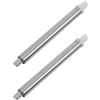 Alasum Ricambio Scopino WC Avvitabile 2 Pezzi, Acciaio Inox Argento | Manico Filettato per Pulizia Bagno e Water, Sostituzione Rapida, Uso Versatile, Compatibile Spazzolone Wc