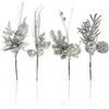 com-four® 4x composizioni decorative, ramoscelli come fantastiche | bellissime decorazioni per la stanza - anche per ghirlande e composizioni floreali