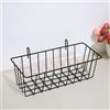 Jauhmui Cestino da parete in filo metallico, 23 cm, per bagno (nero)