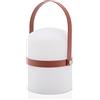 LUUK LIFESTYLE Lanterna di design mobile per esterni in stile scandinavo, lampada da tavolo per terrazza, giardino e campeggio, in terracotta opaca