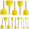 Sewokon 24pcs pennelli in schiuma per pittura,pennelli in spugna