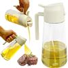 Liujiami 450ml 2 in 1 Design a Spruzzo Erogatore di Olio Bottiglia Automatico Nebulizzatori per Olio D'oliva Ricaricabile Spruzzatore di Aceto per Cucina Friggitrice ad Aria Arrosto Insalata