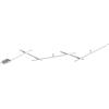 Trio Leuchten Trio Lampada da soffitto a LED Indira 674610507, metallo, nichel opaco, acrilico bianco, 3 x 6 Watt e 2 x 3,5 Watt