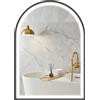 HOMCOM Specchio da bagno con luce 50x70 cm Antiappannamento IP44 Nero | Specchio LED a muro, 3 colori luce, dimmerabile, memoria, retroilluminato e frontale, vetro temperato, touch