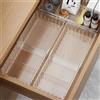 Generic Scatola portaoggetti trasparente regolabile espandibile, divisorio staccabile, adatto per cassetti, adatto per cucina, bagno, cassetto (piccolo)