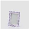 EDG Enzo De Gasperi Portafoto Cornice Balze Rettangolare H 20 Cm L 15 Cm Lilla