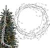 Generic Ghirlanda di cristalli - ghirlanda di perline di diamanti, filo di perline acriliche trasparenti da 3,6 piedi | Filo per porte di Natale con perle artificiali, rami di perline decorativi per matrimoni