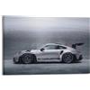 YRNQ Quadro decorativo da parete su tela, motivo: auto sportiva 911 GT3 RS color argento, 30 x 45 cm