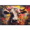 Wash+Dry tappeto Design Cowy McCow 50x75cm, adatto per interni ed esterni, lavabile, multicolore