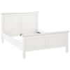 Dmora - Letto Piazza e Mezza Damiane, Sommier per Camera da Letto, Giroletto per Stanza, Struttura Porta Materasso, 201x158 h110 cm, Bianco