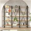 Dmora - Libreria Albayt, Scaffale da ufficio, Mobile portalibri, Biblioteca, 220x34h180 cm, Quercia