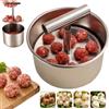 Generico Macchina per polpette in acciaio inossidabile e macchina manuale per | Strumento per la cottura di polpette multi-foro, per cucinare in cucina, strumento per polpette di riso