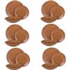 KASANOVA Servizio 18 piatti terracotta marrone Style