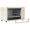 BAOCHADA Mini forno da 22 l, piccolo forno con bistecchiera e griglia, termostato regolabile fino a 250 °C, 1000 W, timer da 60 minuti, forno per pizza per famiglie, feste, barbecue, snack bar