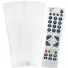 QUARKZMAN 2Pcs Custodia Telecomando 25cm x 8cm Trasparente Impermeabile | Protezione Universale, per Telecomandi TV e Condizionatori