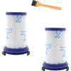 FFYan 2 Pezzi Filtri di Ricambi per aspirapolvere kit per Rowenta Force 360 X-Pert RH9051 RH9057 RH9059 RH9079 RH9081 Filtro HEPA +1 Spazzola per la Pulizia