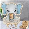 MHJUFGD Libro Degli Ospiti Elefante Personalizzato Per Baby Shower Con Foto Nome Data Per Bambini E Bambine Libro Degli Ospiti Per Battesimo Ricordo Della Festa Di Compleanno (stile 7)