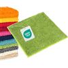 WohnDirect Tappeto Bagno Verde 45x45 cm Antiscivolo Microfibra | Formato Salvaspazio, Adatto Anche in Lavanderia, Base in Poliestere, Confezione da 1 Pezzo, Linea Coordinabile