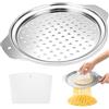 XZMCAT Colino per spätzle in acciaio inox con raschietto, per pentole da 24-28 cm, antiruggine