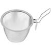 Hoement Cestello Colino in Acciaio Inossidabile per Fritti e Bollitura | Filtro per Hotpot, Pentole e Noodles, Uso Cucina, Facile da Pulire, Colore Argento