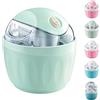 Generico Mini Gelatiera per Casa, Mini Macchina per Gelato e Sorbetto，Azzurro chiaro | Preparazione in circa 15-25 minuti, Gelatiera da 500 ml con ciotola in acciaio inox, ideale per frozen yogurt,design compatto