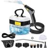 BEAUTLOHAS. Pulitore a vapore, pulitore a vapore ad alta pressione per casa, regolazione a 6 livelli, riscaldamento rapido 15s e serbatoio da 1,8 l, vapore portatile multi-superficie da 2500 W per pavimento/malta