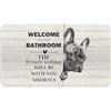 Generic Zerbini French Bulldog Tappetino Doccia 40X60CM | Zerbino Morbido Zerbino per Porta Antiscivolo Per Camera da letto Corridoio Cucina
