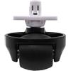 HAPPOW Ruota anteriore per Roborock S7/S65/S55 Max/S65 Pure/T7S/T8/G10/G20, parti di ricambio anteriori e universali, Roborock S6, pezzi di ricambio Roborock S5 Max, silenziose e silenziose (nero)
