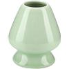 Samfox Matcha Set Ciotola Matcha Set Supporto Chasen Supporto per Frusta Matcha Supporto in Ceramica per Bambù Supporto Chacha Matcha Set da tè Accessori (Verde)