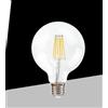 TEKHOME Lampadine LED E27 G80 12W, Confezione da 5 Pezzi, 1740LM, Luce 2700K/4000K/6500K, Globo in Vetro Trasparente Ø80mm, Illuminazione a 360°, Basso Consumo Energetico, Modello G80-12W-C