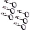VILLCASE Set 6 Cucchiai Curvi da Confettata, Acciaio Inossidabile Argento | Dessert e Insalate, Uso in Ristoranti e Hotel, Utensili da Tavola per Servizio e Degustazione