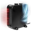 Duronic HV21 Termoventilatore elettrico potenza 1200W /2000 W | riscaldamento e getto d'aria fredda, indicatore luminoso e protezione dal surriscaldamento