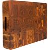 Erreke Tagliere in Legno di Acacia Naturale End Grain, 50x38x6,5 cm | Bordo Naturale. Pezzo Decorativo per Servire Formaggi e Salumi. Tagliere Legno Cucina. Per Formaggi Salumi Carne Pane