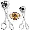 Mein HERZ 2 Pezzi Pinze per Polpette in Acciaio Inossidabile, Anti-Aderente Paletta per polpette Ball Maker Pinze, Pinza per Ghiaccio Cake Pop Maker