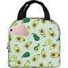 Hulnulnu Borsa termica per il pranzo con frutta e avocado, riutilizzabile, portatile, impermeabile, per picnic, ufficio, lavoro