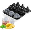 Bangp Stampo per cubetti di ghiaccio con coperchio a imbuto 2,2 in Funny Shaped Round Golf Ice Cube Tray per Gin Tonic Cocktails Whiskey, Golf Gifts Ice Ball Maker