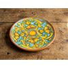 Generico Piatto rotondo in ceramica siciliana giallo e verde di santo stefano di camastra decorata a mano Gianluca Art 14