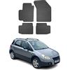 OMAC Tappetini in Gomma Compatibili con FIAT Sedici 2005-2014 Tappetini Auto Gomma Nero 4tlg
