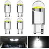 BIHEE 5 lampadine T10 W5W 12V 5W 6000K Diamond luce bianca base in vetro per illuminazione interna, luce di parcheggio, illuminazione targa, illuminazione porta, bagagliaio, luce da lettura