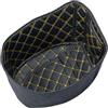 ARMYJY Fodera imbottita per bauletto per scooter Honda Click 125 150, impermeabile, protegge la scatola dai graffi, colore nero (linea oro)