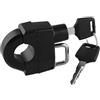 SUPVOX Lucchetto Casco da Manubrio 25mm in Lega di Zinco Nero | Serratura Portatile, Blocchetto Chiavi Moto, per Manubrio Moto da 25mm, Rimovibile e Leggero