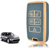 TOOMUME Cover Chiave Auto per Land Rover Range Rover Evoque Discovery 5 | Silicone Morbido, Antiurto, Anticaduta, Antigraffio, Custodia Protettiva Chiave per Sport Defender Velar Jaguar E-Pace F-Pace