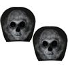 Generico Copripoggiatesta Ghost Face, Copripoggiatesta Spaventoso Scherzo Aggiornato | Copri poggiatesta elastico traspirante per berline SUV camion, per attirare l'attenzione, decorazioni di Halloween
