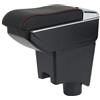 YJYWZH Bracciolo per Dacia Sandero Stepway i 2009-2013 con Portabicchieri | Portabicchieri, Doppio vano portaoggetti, Bracciolo centrale scorrevole, Pelle PU, Base specifica per veicolo