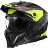LS2, Casco Moto Jet/Modulare DRIFTER DEVOR Matt Black H-V Yellow, M