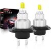OVVOFPP Lampadina LED H7, universale per auto e moto, luminosità al 500% (16.000 LM, 80 W), 4 facce, 360 perline luminose senza punti neri, Plug and Play senza adattatore