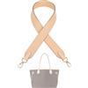 DGAZ Tracolla in Pelle per Neverfull, 3,8 x 90 cm, Beige | Pelle Vachetta, Tracolla Larga, Anelli a O, Scatola Regalo