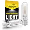 Ruiandsion T15 LED 12V W16W 921 per Stop Rosso 2Pz | Fascio Rosso Alta Visibilità, 300lm Intensità, Adatto Non-Polarità, 906 904 917 920 Riferimento, Applicazione Terzo Stop