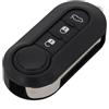 Helilyco Guscio per Chiave Stile Flip di Ricambio per Fiat 500 500L, Punto, Panda, Ducato, Doblo, Nemo, Relay e modelli compatibili Daily Eurocargo